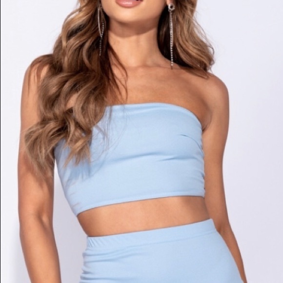 Parisian Works Tops - Bandeau crop top